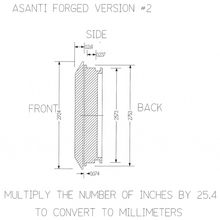 Load image into Gallery viewer, ASANTI FORGED ALUMINUM CHROME SHORT V2 W/ASANTI BADGE 82MM
